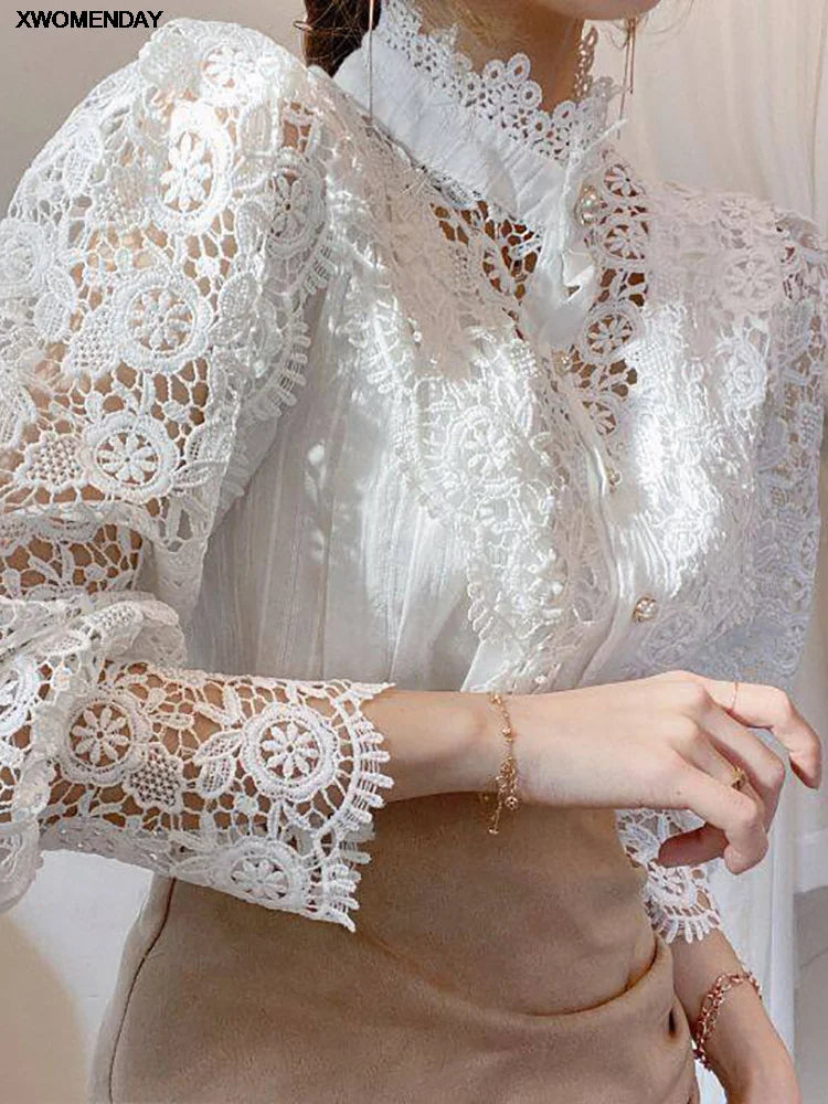 Camisa Feminina de Chiffon