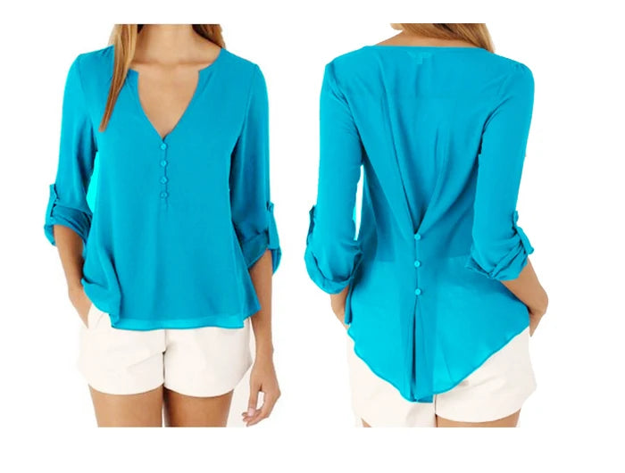 Blusa Feminina Casual - Chiffon