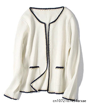 Cardigan Feminino Estilo Francês