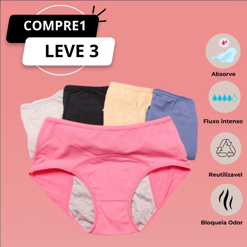 Calcinha Absorvente DryComfort-COMPRE 2 LEVE 3