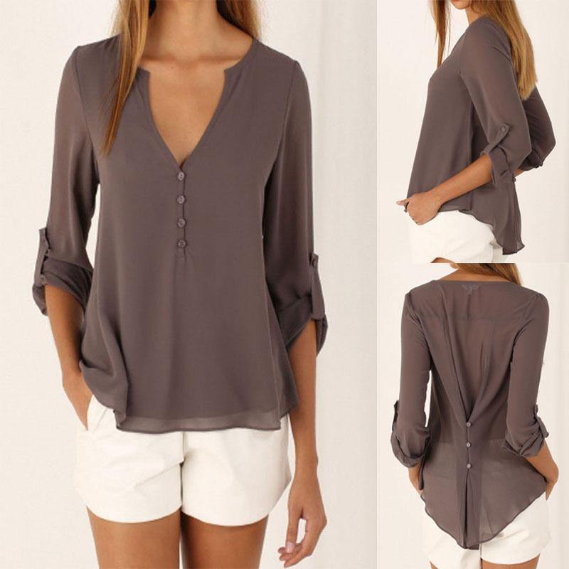 Blusa Feminina Casual - Chiffon