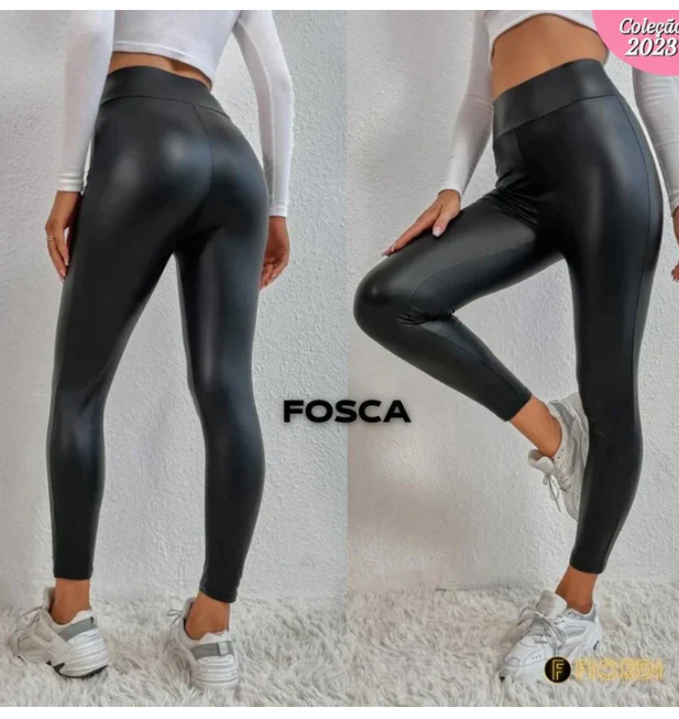 Calça de couro PU Desejo Feminino