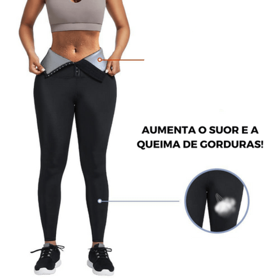 Calça Leg + Cinta Modeladora - Efeito Sauna